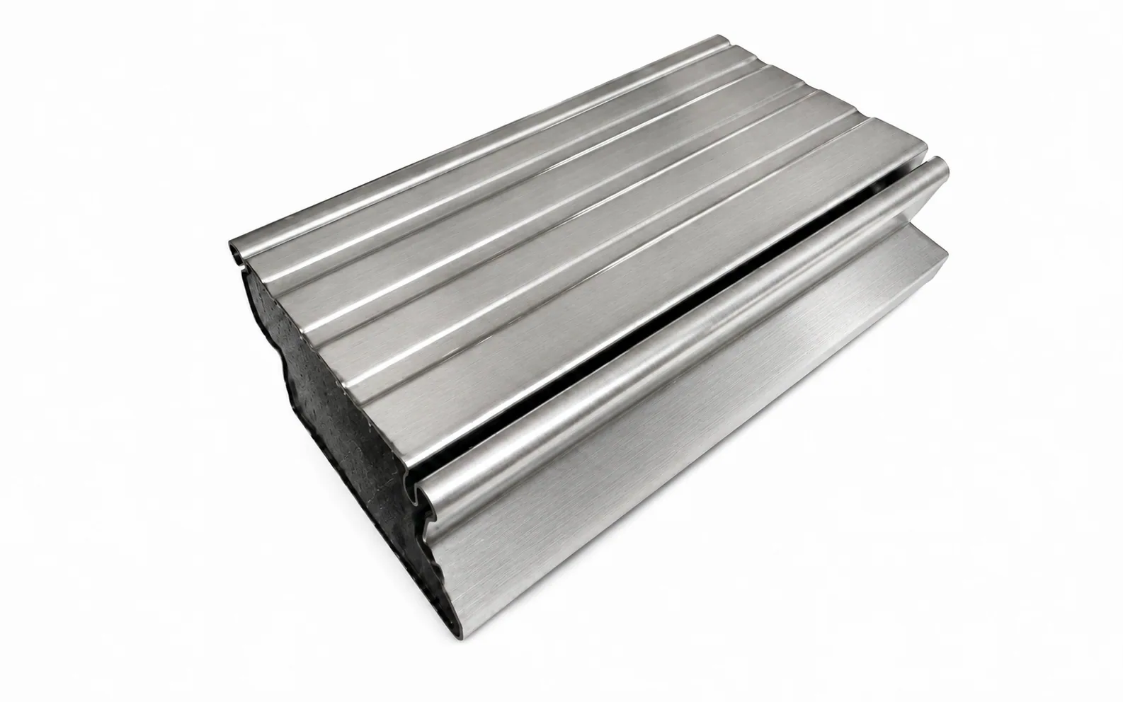 SDI 100 stainless double-wall fire slat with fireproof filler (EI 240)