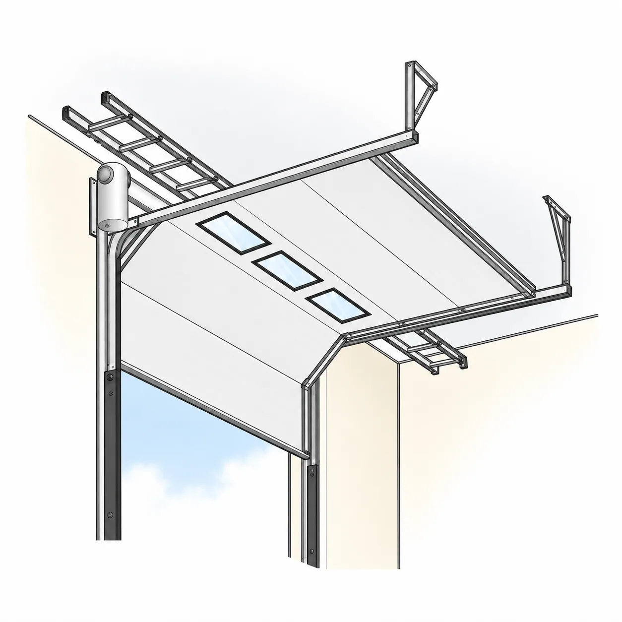 Standard lift track arrangement