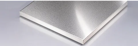 Stainless steel plate sample
