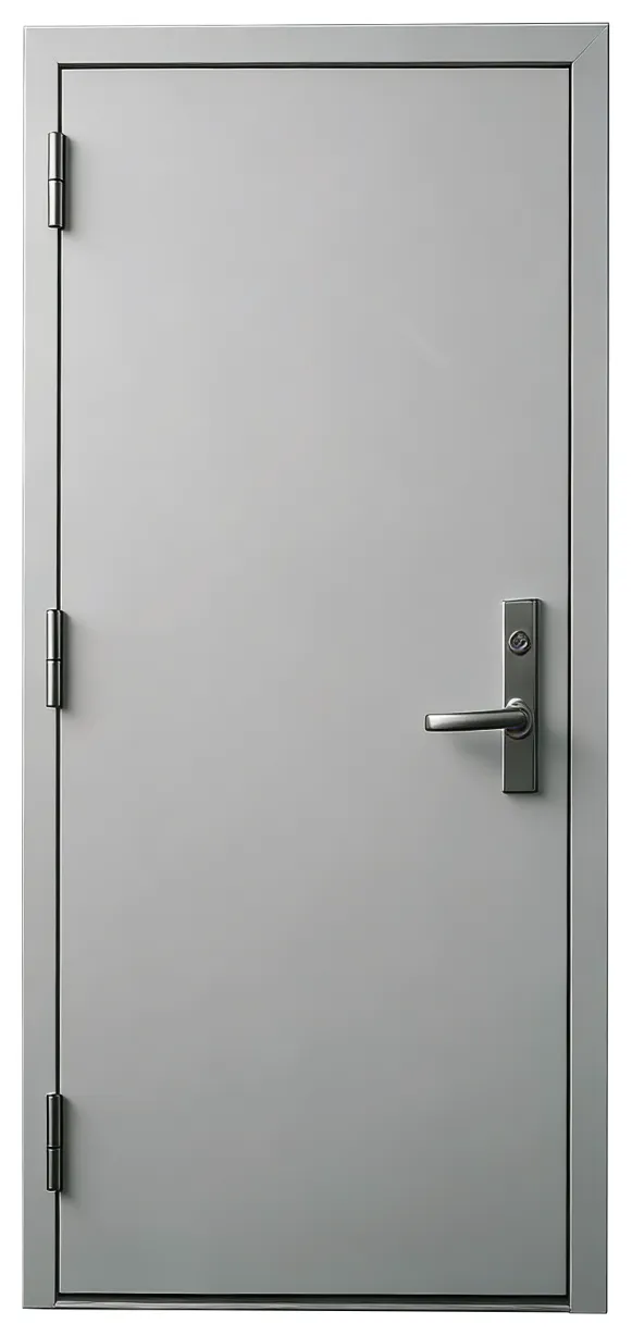 Single leaf with long-plate lever handle