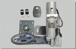 Roller shutter motor 1300-3P kit with mounting plate, chain wheel, remote controls and receiver
