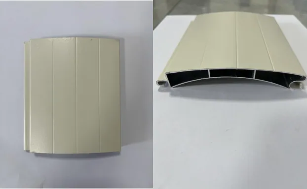 AAD/ADI 100 double-wall aluminum alloy slat, face and section